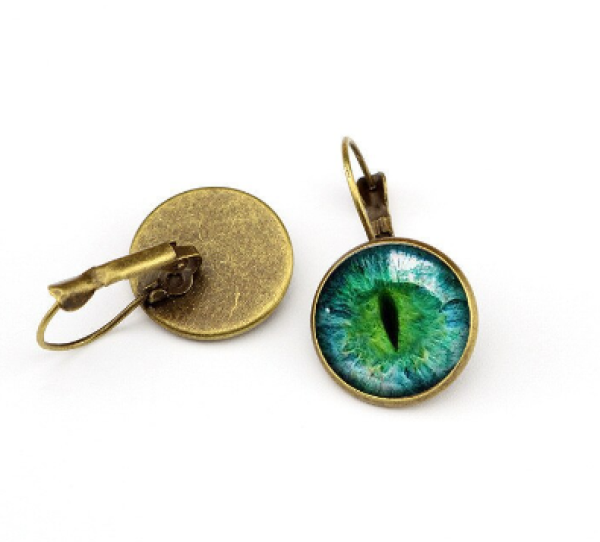 Earrings cat eyes